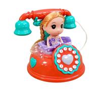harayaa Telefono Musicale Interattivo per Bambini - Dispositivo Elettronico Educativo per L'apprendimento, Arancione, Taglia unica bambino
