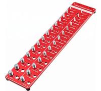 harayaa Thread Checker Gauge Misuratore Filetti Controllo Viti Dado Calibro Piastra Scheda con Perno Filettato Multiplo E Fori Etichettati per Verifica, 28号