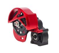 harayaa Trasmissione Assemblata SCX10 SCX10 II SMT10 Cambio Monomarcia Gruppo Ingranaggi Metallo Guida CNC Ispezione E Manutenzione Semplificate Adatta per Veicoli RC Fuoristrada Hobbisti, Rosso