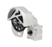 harayaa Trasmissione Assemblata SCX10 SCX10 II SMT10 Cambio Monomarcia Gruppo Ingranaggi Metallo Guida CNC Ispezione E Manutenzione Semplificate Adatta per Veicoli RC Fuoristrada Hobbisti, Argento