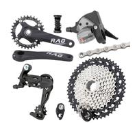 harayaa Trasmissione Monocorona con Guarnitura 1x10 Kit Trasmissione 10 velocità Completo per Fuoristrada, 32T, 50T Volano