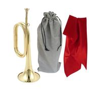 harayaa Tromba Cavalcavia Bugle Mini Strumento Musicale Ottoni Portatile Bocchino Suono Chiaro Adatta per Banda Feste Scuola Celebrazioni Regali Adulti E, Style C