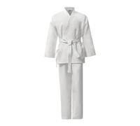 harayaa Uniforme Allenamento con Cintura in Poliestere E Cotone Leggera con Chiusura Incrociata per Marziali Adatta per Pratica Quotidiana E Personale, 140CM