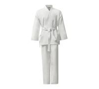 harayaa Uniforme Allenamento con Cintura in Poliestere E Cotone Leggera con Chiusura Incrociata per Marziali Adatta per Pratica Quotidiana E Personale, 160CM