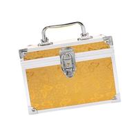 harayaa Valigetta porta attrezzi per pedicure a doppio strato extra large impermeabile, custodia per il trasporto di strumenti per il trucco, articoli di, Oro