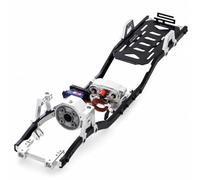 harayaa Veicolo Radiocomandato Chassis Crawler in Metallo Cambio a Due Rapporti per Arrampicata Peso 820g Bilanciato Dimensioni 435mm X 76mm Compatibile SCX10 Adatto a Fai-da-te Gare RC