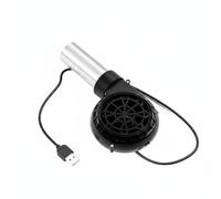 harayaa Ventilatore Avviatore Combustione USB Soffiatore Barbecue Ventola Griglia Accenditore Carbone Acciaio Inox Velocità Ugello 10cm Alimentazione 5V, Non-regolabile