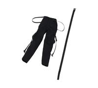 harayaa Vestiti per Action Figure in 1:6, Pantaloni e Cintura da Donna, Mini Accessori per Costumi da Bambola in Tessuto per Figure Femminili da 12, Nero