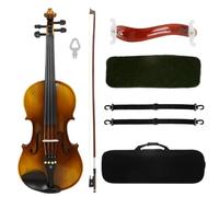 harayaa Violino Acustico Violino Classico Strumento Ad Archi Violino da Studio con Tastiera Ebano Caviglie Nere Cordiera con Microgetti Kit Completo Adatto per Lezioni Casa Palcoscenico Iniziale