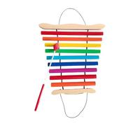 harayaa Xilofono Glockenspiel a 9 note, carillon a portata di mano, regalo di compleanno, abilità motorie, strumento musicale in legno per la scuola