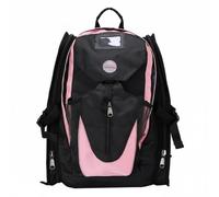 harayaa Zaino Porta Pattini Borsa Multitasche Roller Organizer Materiale Durevole Tracolla Spessa Adatto per Attività Sportive Scuola Tempo Libero, Black Pink, S