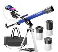 HARBARTH Telescopio telescopico + oculari - ideale per adulti e giovani astronomi - cannocchiale, telescopio a specchio per bambini | osservare stelle, pianeti e cosmo (H60700T)