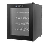 HarBin-Star - Frigorifero per vino, 20 bottiglie, 48 l, illuminazione a LED, freestanding Wine Fridge con touchscreen, porta in vetro rinforzata, 50,2 x 40 x 53 cm