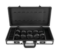 HarBin-Star Grande capacità Barbiere Portautensili Barbiere Cassetta degli attrezzi con Serratura a Combinazione, Valigetta Professionale per Barbiere e Saloni di Bellezza, 55 x 27 x 11 cm, Nero ,