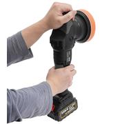 HarBin-Star Lucidatrice a batteria, set di lucidatura per auto, lucidatrice eccentrica con caricatore e 2 batterie, 3 velocità variabile, macchina per cera a batteria, per lucidatura, ceratura,