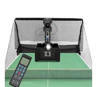 HarBin-Star Macchina da ping pong automatica, robot da ping pong con 100 palline e reti, robot ping pong, 10 modalità programmabili, avviatore automatico per principianti