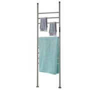 HarBin-Star Scaldasalviette elettrico, 150 W, termosifone elettrico con timer, portasciugamani in acciaio inox, temperatura 45 ~ 70 ℃, per asciugare asciugamani, asciugamani da bagno (Gun Grey)