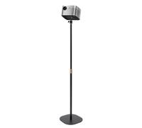 HarBin-Star - Supporto metallico per proiettore, base in metallo pesante con picchi da 1/4, altezza regolabile 65 - 120 cm, girevole a 360°, capacità di carico stabile 3 kg, supporto da terra