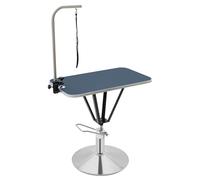 HarBin-Star Tavolo per la cura degli animali domestici, tavolo da tosatura per cani, idraulico sollevabile, 80 x 50 x 85 cm, regolabile in altezza, in acciaio inox (blu)