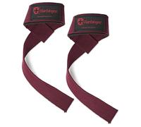 Harbinger 21.5"Cinghie di sollevamento in cotone imbottito-La lunghezza estesa offre una presa più forte,con cuciture pesanti e linguette merrow per una durata ideale nei sollevamenti,Merlot