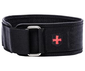Harbinger 243 - Cintura Resistente in Nylon per Sollevamento Pesi, Altezza 10 cm, Nero (Nero), XL
