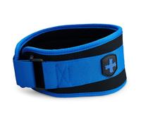 Harbinger Cintura da Sollevamento Pesi Foam Core 4.5" (11.43cm) - Fit Contour con 9 Supporti in Schiuma per Stabilità Schiena e Core, Fibbia in Acciaio, Rivestimento Morbido, Unisex, Blu, Piccola