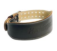 Harbinger 4" Padded Cintura in pelle, Unisex, Nero, Medium