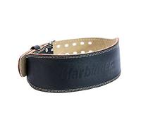 Harbinger 4" Padded Cintura in Pelle, Unisex, Nero, Small