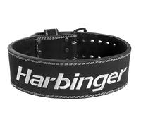 Harbinger Cintura da Powerlifting 10mm - Pelle Resistente, Larghezza 4", Supporto Massimo per Schiena e Core, Fibbia in Acciaio a 3 Punti, Legale per Competizioni, Unisex, Nera, Piccola