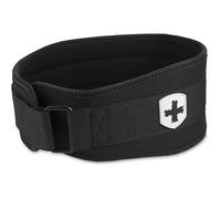 Harbinger Cintura da Sollevamento Pesi Foam Core 4.5" (11.43cm) - Fit Contour con 9 Supporti in Schiuma per Stabilità Schiena e Core, Fibbia in Acciaio, Rivestimento Morbido, Unisex, Nero, Grande
