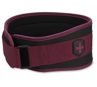 Harbinger Cintura da Sollevamento Pesi Foam Core 4.5" (11.43cm) - Fit Contour con 9 Supporti in Schiuma per Stabilità Schiena e Core, Fibbia in Acciaio, Rivestimento Morbido, Unisex, Merlot, X-Large