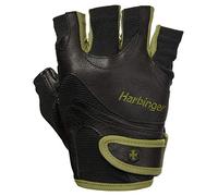 Harbinger Flexfit Flexfit - Guanti da Sollevamento Pesi da Uomo, in Pelle Lavata e asciutta, ventilati, in Rete, Colore: Verde, S Uomo