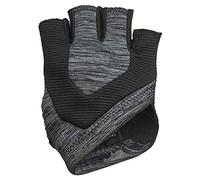 Harbinger Guanti da donna per sollevamento pesi, minimalisti, per fitness, nero/grigio, L