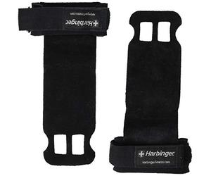 Harbinger Leather Palm Grips for Weight Lifting Hand Protection, Small