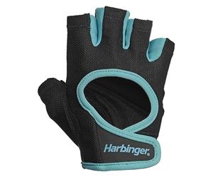 Harbinger Power Women's Guanti da sollevamento pesi- Confortevole, leggero e traspirante, con chiusura a gancio e anello per il polso, ideale per principianti e allenamenti.L,Nero