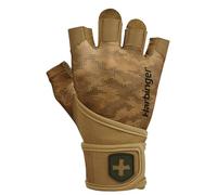 HARBINGER Guanti Harbinger Pro Wristwrap 2.0 Unisex Tan Grande per sollevamento pesi | Harbinger L