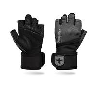 Harbinger Pro Wristwrap Gloves 3.0 - Presa migliorata, supporto per il polso superiore, Lycra elasticizzata traspirante, palmo in pelle resistente, da donna