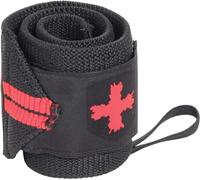 Harbinger Red Line - Fascia da polso per sollevamento pesi da uomo e donna, 45,5 cm, colore: Nero/Rosso