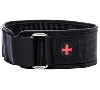 Harbinger Cintura 243 in nylon per sollevamento pesi, altezza 10 cm, Nero L