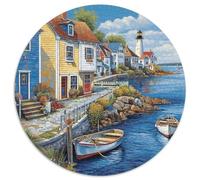 Harbor 1000 Piece Jigsaw Puzzle For Adults Educational Games Stress Relief Puzzle Cultivate The Spirit of Teamwork for Adults And Kids, Age 12 Years Up 1000pcs (67.5x67.5cm)
