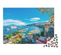 Harbor City Puzzles 1000 Pezzi Materiale Riciclabile Coastal View Puzzle per Adulti Ottima Idea Regalo Divertente Attività di Tempo di Gioco Familiare 70x50cm/1000pcs