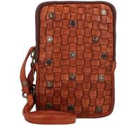 Harbour 2nd Custodia per cellulare in pelle Soft Weaving 11 cm marrone