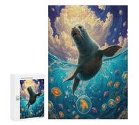 Harbour Seal Puzzle 300 Pezzi Rilassamento Per Adulti Paisaje Edificio Rompicapo Pressione Ridotta Giochi Da Tavolo Solo O in Gruppo Regalo Amico E Colleghi Di Lavoro 300 PCS