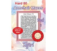 Hard 80 Armchair Mazes: Large Print Maze Puzzles for Adults