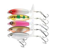 Hard Baits for Bass, Bass Fishing Hard Lures, Realistic Fishing Swimbaits | Realistic Fish Luring Tools, 5 pezzi Saltwater Angling Baits for Pond River