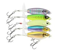 Hard Baits for Bass, Bass Fishing Hard Lures, Realistic Fishing Swimbaits | Realistic Fish Luring Tools, 5 Pezzi Saltwater Angling Baits for Pond River