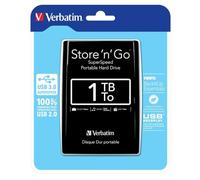 HARD DISK ESTERNO 1TB verbatim 2,5" AUTOALIMENTATO USB 3.0 1000gb STORE' N ' GO