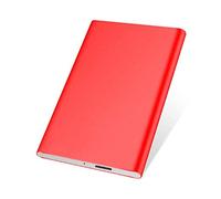 Hard disk esterno HDD da 2,5 pollici, 1 tb/750 gb/320 gb, in metallo portatile USB 3.0 di backup, adatto per PC, desktop, laptop, MacBook, Ps4, Xbox One, Smart TV (120 GB, rosso)