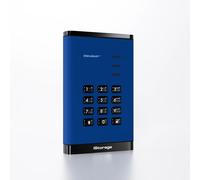 Hard disk esterno iStorage diskAshur3 HDD disco rigido 2 TB 2.5 USB tipo-C 3.2 Gen 1 [3.1 1] Blu (diskAshur3 256-bit 2TB - Blue) [IS-DA3-256-2000-BE]