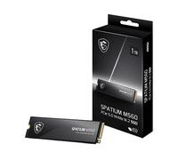 MSI Spatium M560 SSD 1TB PCIe 5.0 NVMe M.2 Unità a stato solido interna, 10.200MB/s Read & 8.400MB/s Write, 3D NAND, Built-In Data Security, Center